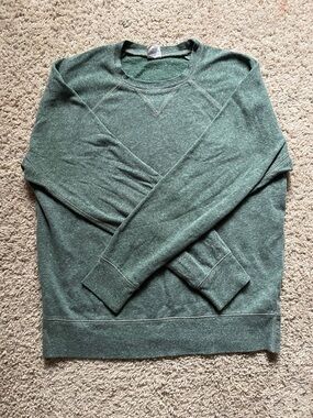Vintage J Crew Heathered Green Crewneck Sweatshirt Men’s M